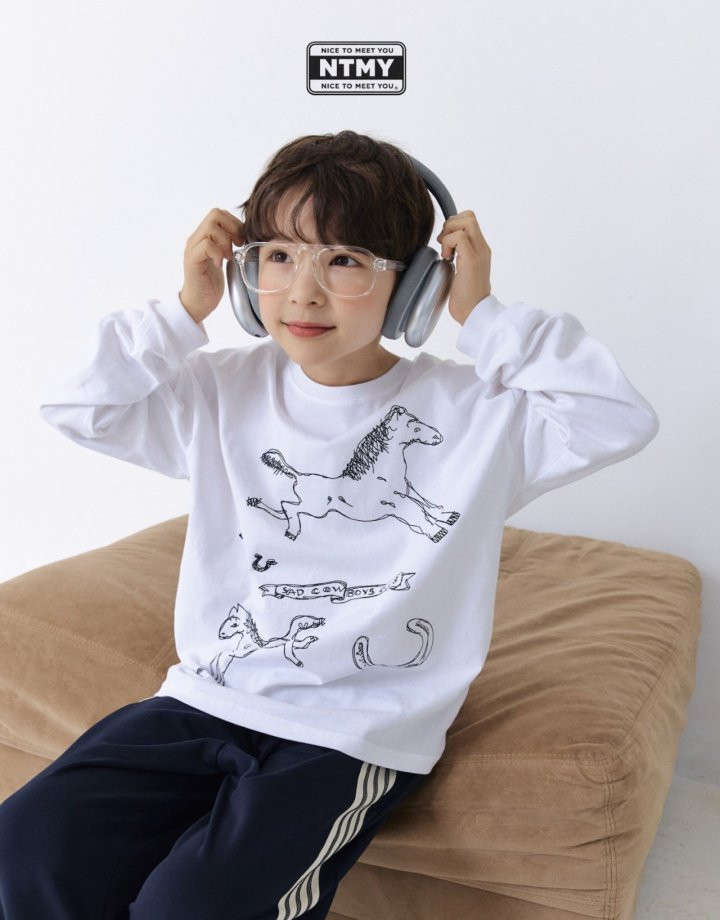 Nice To Meet You - Korean Children Fashion - #designkidswear - Drawing Tee - 5