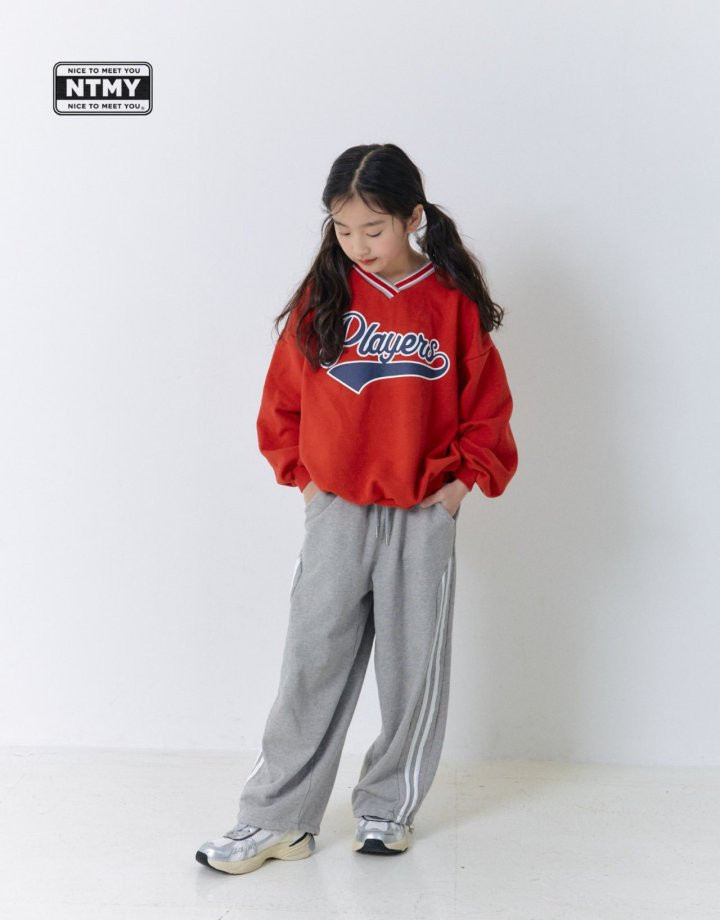 Nice To Meet You - Korean Children Fashion - #fashionkids - Player V-Neck Sweatshirt - 6