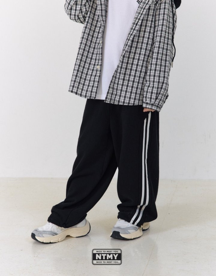 Nice To Meet You - Korean Children Fashion - #fashionkids - Line Pants - 5