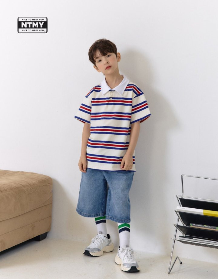 Nice To Meet You - Korean Children Fashion - #discoveringself - PK Collar Tee - 4