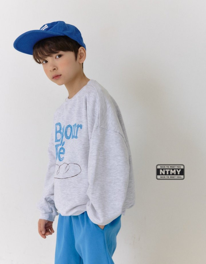 Nice To Meet You - Korean Children Fashion - #fashionkids - Bonjour Sweatshirt - 6