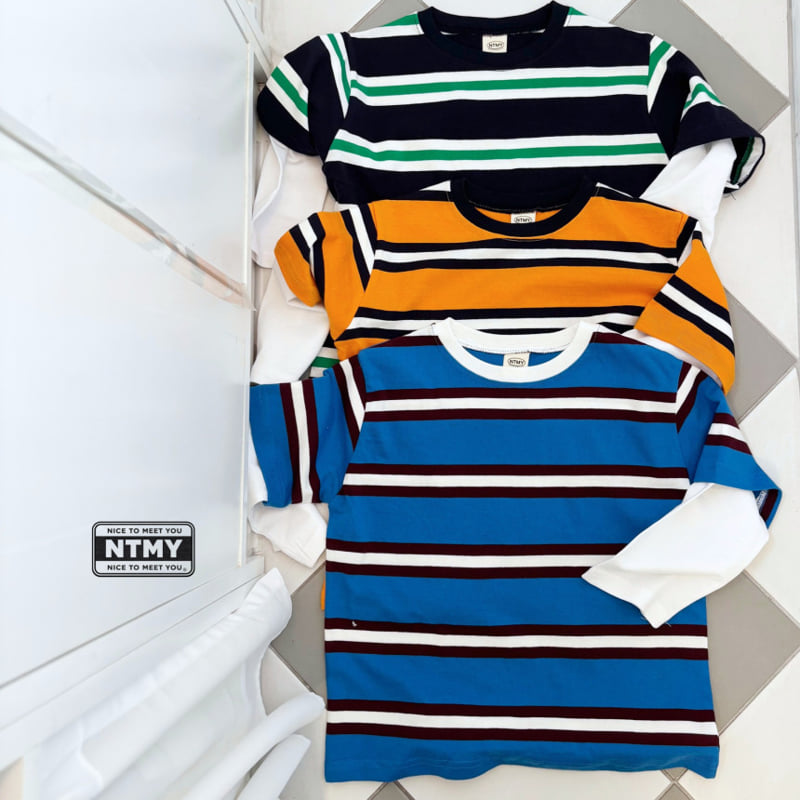 Nice To Meet You - Korean Children Fashion - #kidsshorts - ST Layered Tee - 12