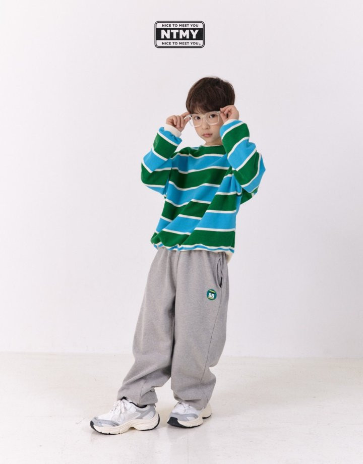 Nice To Meet You - Korean Children Fashion - #kidsstore - Animal Stripe Sweatshirt - 5