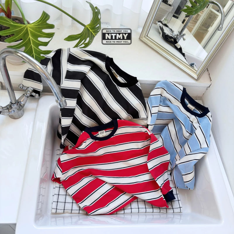 Nice To Meet You - Korean Children Fashion - #kidsstore - Play Stripe Tee - 12