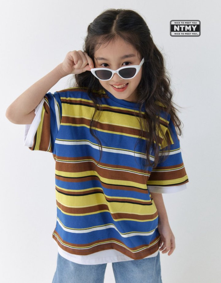Nice To Meet You - Korean Children Fashion - #kidsstore - Beams Stripe Tee - 10