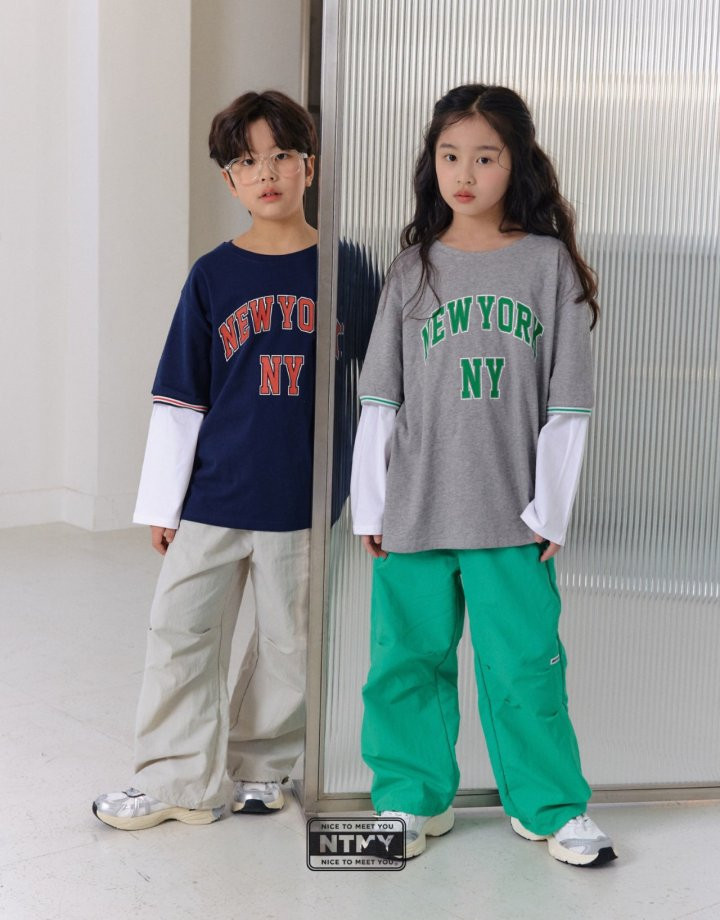 Nice To Meet You - Korean Children Fashion - #kidzfashiontrend - NY Layered Tee - 3