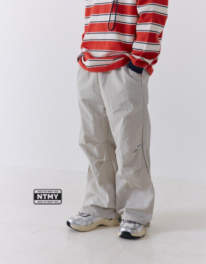 Nice To Meet You - Korean Children Fashion - #kidzfashiontrend - Parachute Pants - 2