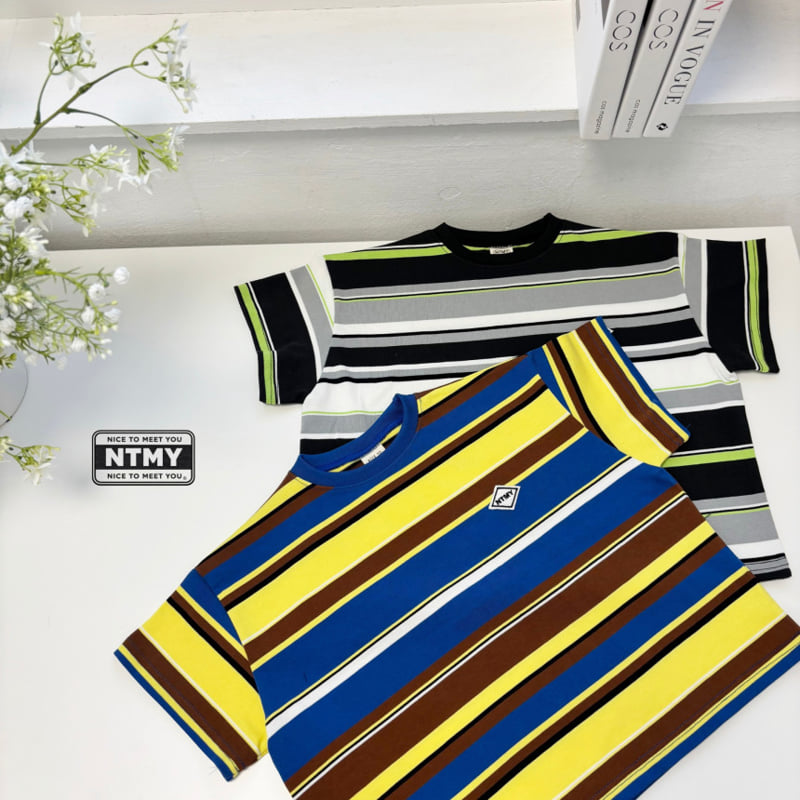 Nice To Meet You - Korean Children Fashion - #kidzfashiontrend - Beams Stripe Tee - 11