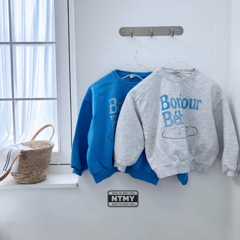 Nice To Meet You - Korean Children Fashion - #kidzfashiontrend - Bonjour Sweatshirt - 9
