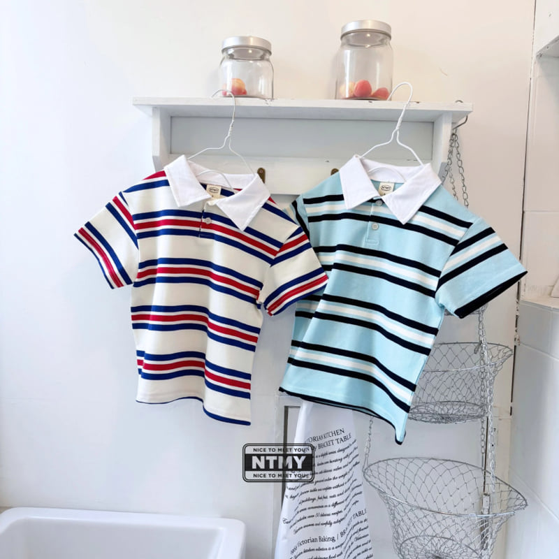 Nice To Meet You - Korean Children Fashion - #littlefashionista - PK Collar Tee - 9