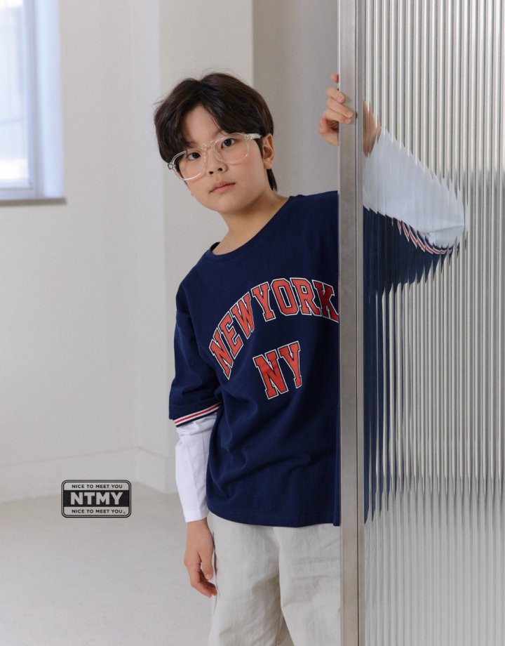 Nice To Meet You - Korean Children Fashion - #littlefashionista - NY Layered Tee - 5