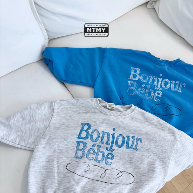Nice To Meet You - Korean Children Fashion - #littlefashionista - Bonjour Sweatshirt - 11