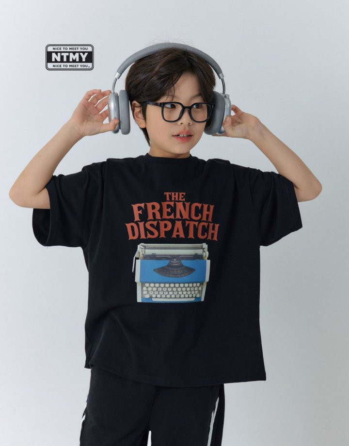 Nice To Meet You - Korean Children Fashion - #magicofchildhood - Typewriter Tee - 8