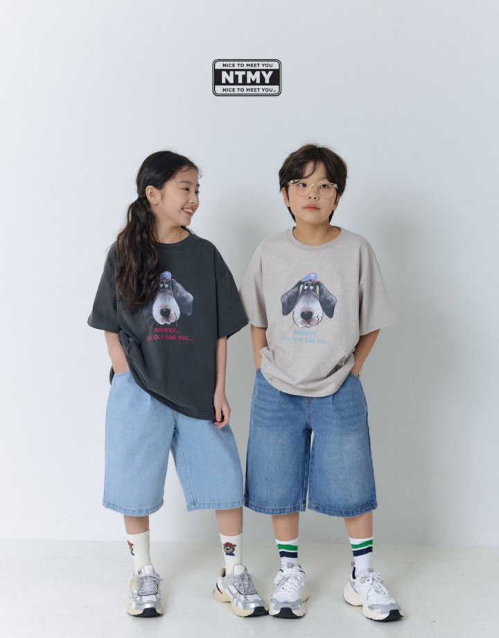 Nice To Meet You - Korean Children Fashion - #littlefashionista - Days Half Denim Pants - 4