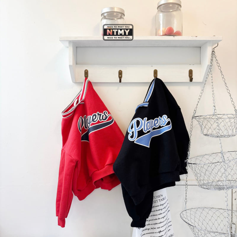 Nice To Meet You - Korean Children Fashion - #magicofchildhood - Player V-Neck Sweatshirt - 12