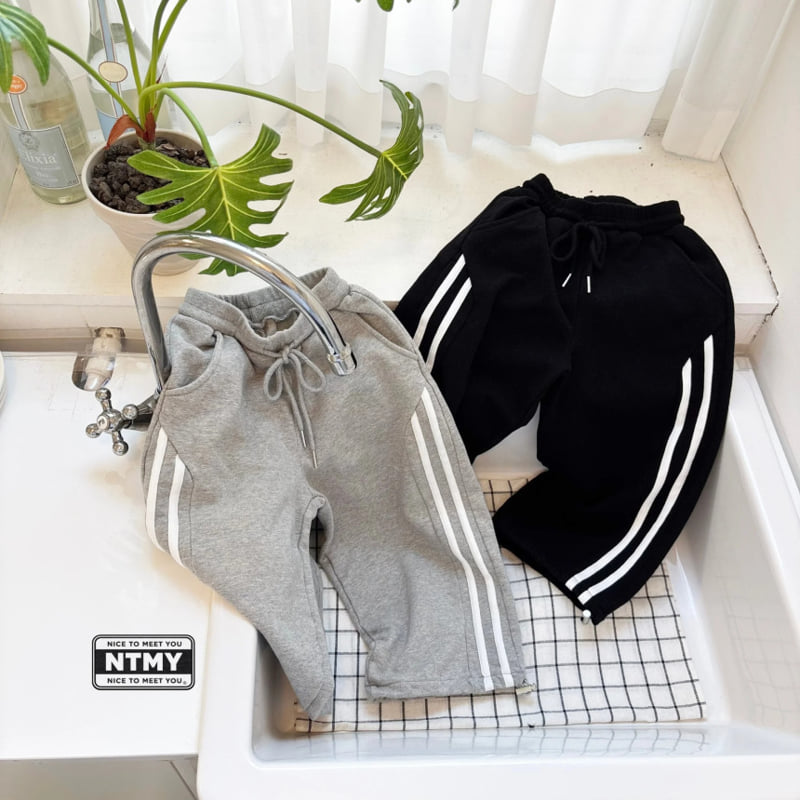 Nice To Meet You - Korean Children Fashion - #magicofchildhood - Line Pants - 11