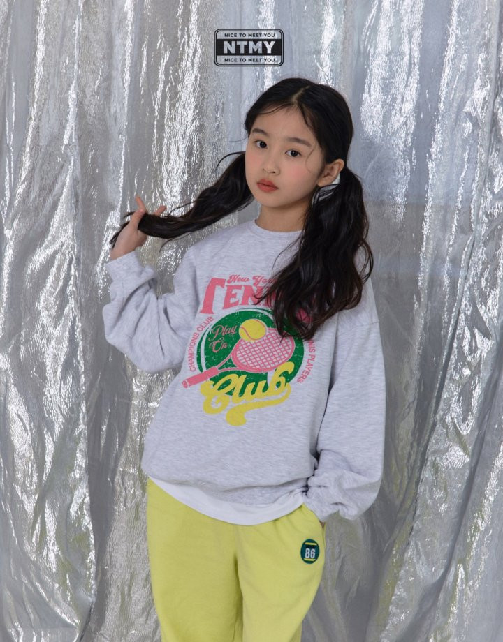 Nice To Meet You - Korean Children Fashion - #minifashionista - Tennis Sweatshirt - 6