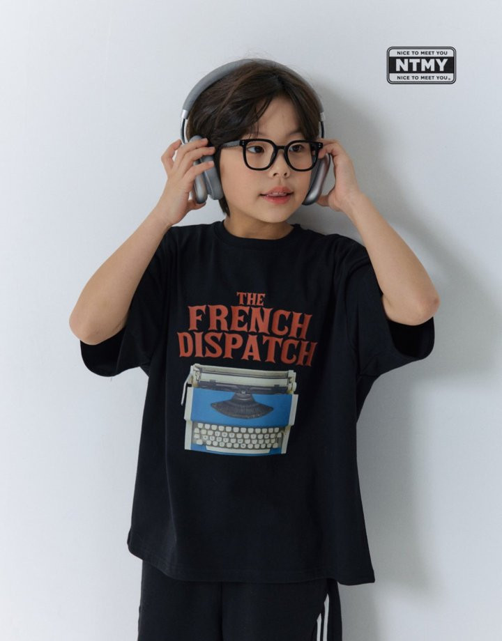 Nice To Meet You - Korean Children Fashion - #prettylittlegirls - Typewriter Tee - 10