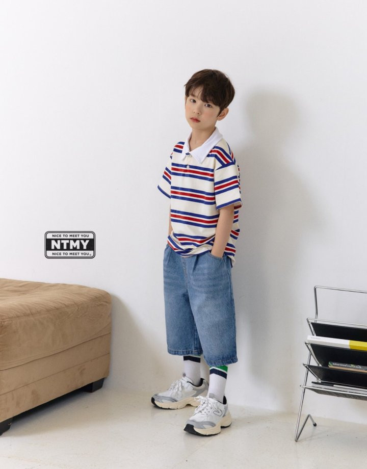 Nice To Meet You - Korean Children Fashion - #prettylittlegirls - Days Half Denim Pants - 6
