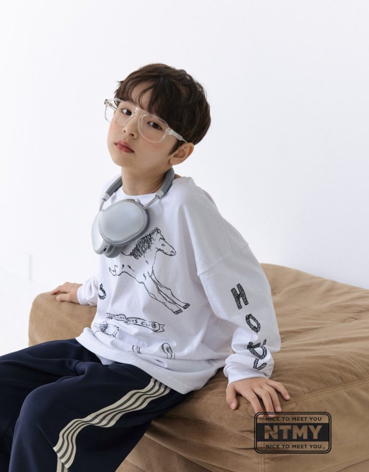 Nice To Meet You - Korean Children Fashion - #stylishchildhood - Drawing Tee - 2