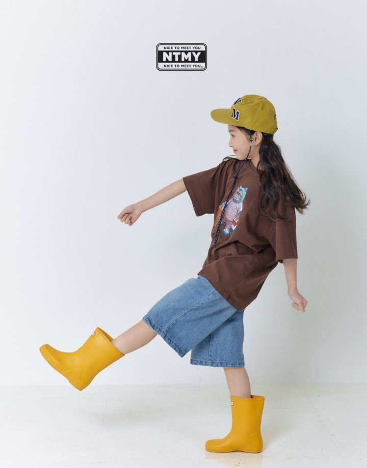 Nice To Meet You - Korean Children Fashion - #todddlerfashion - Days Half Denim Pants - 7