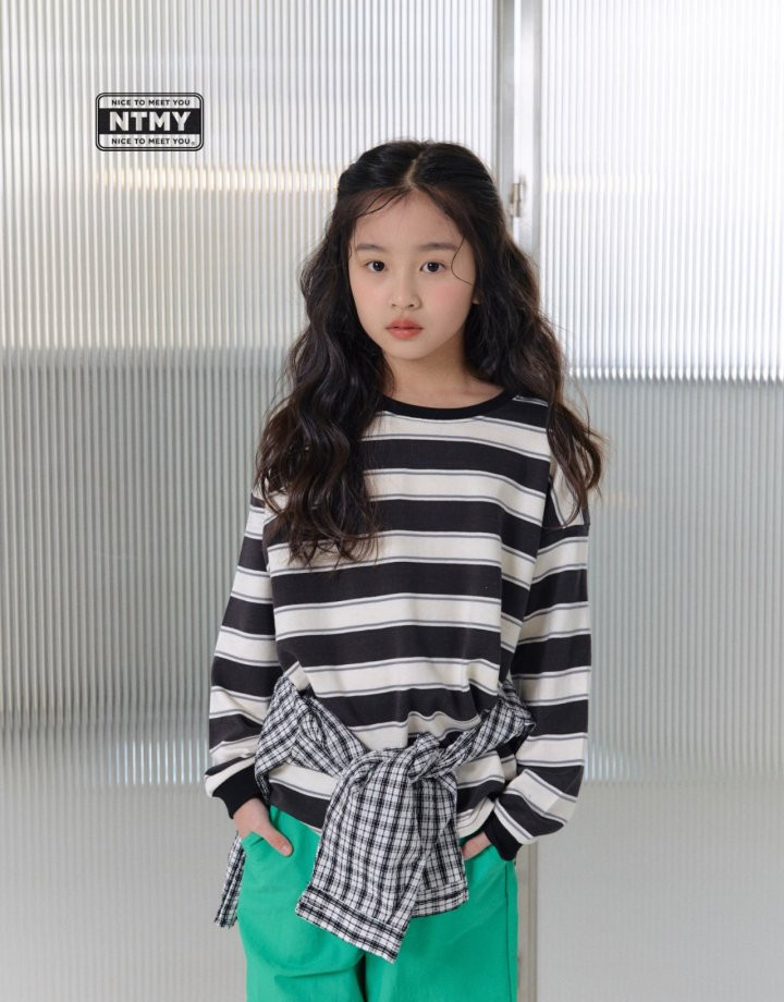 Nice To Meet You - Korean Children Fashion - #todddlerfashion - Play Stripe Tee - 4