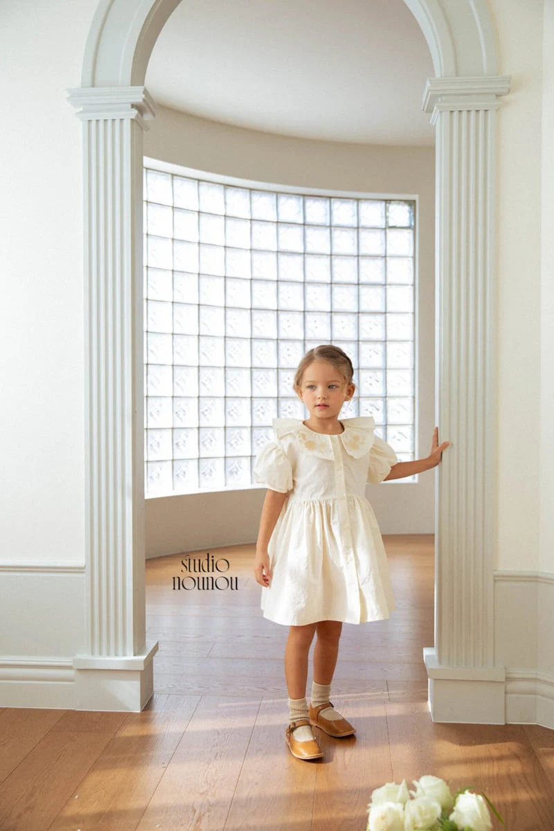 Nounou - Korean Children Fashion - #Kfashion4kids - Flower Jeanne One-piece - 3