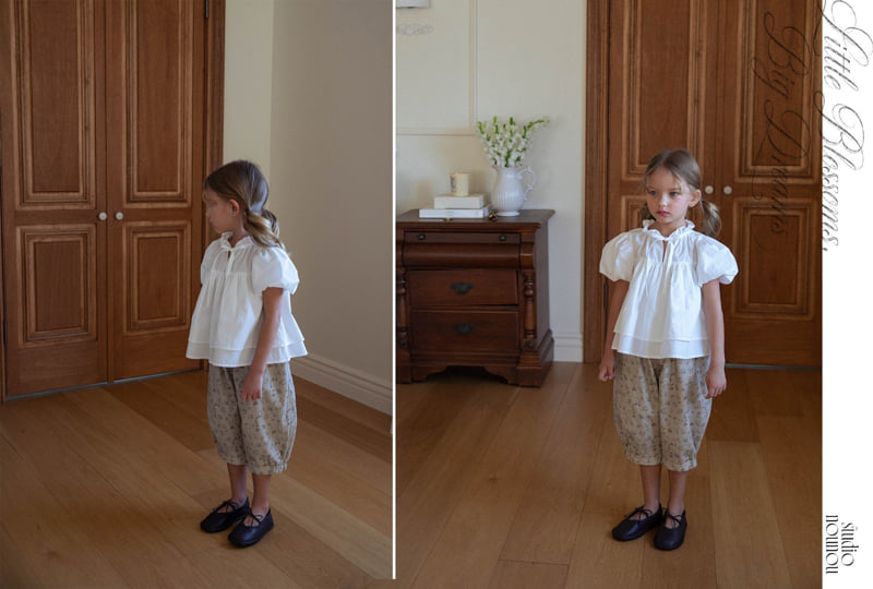 Nounou - Korean Children Fashion - #childofig - Round Flower Pants - 5