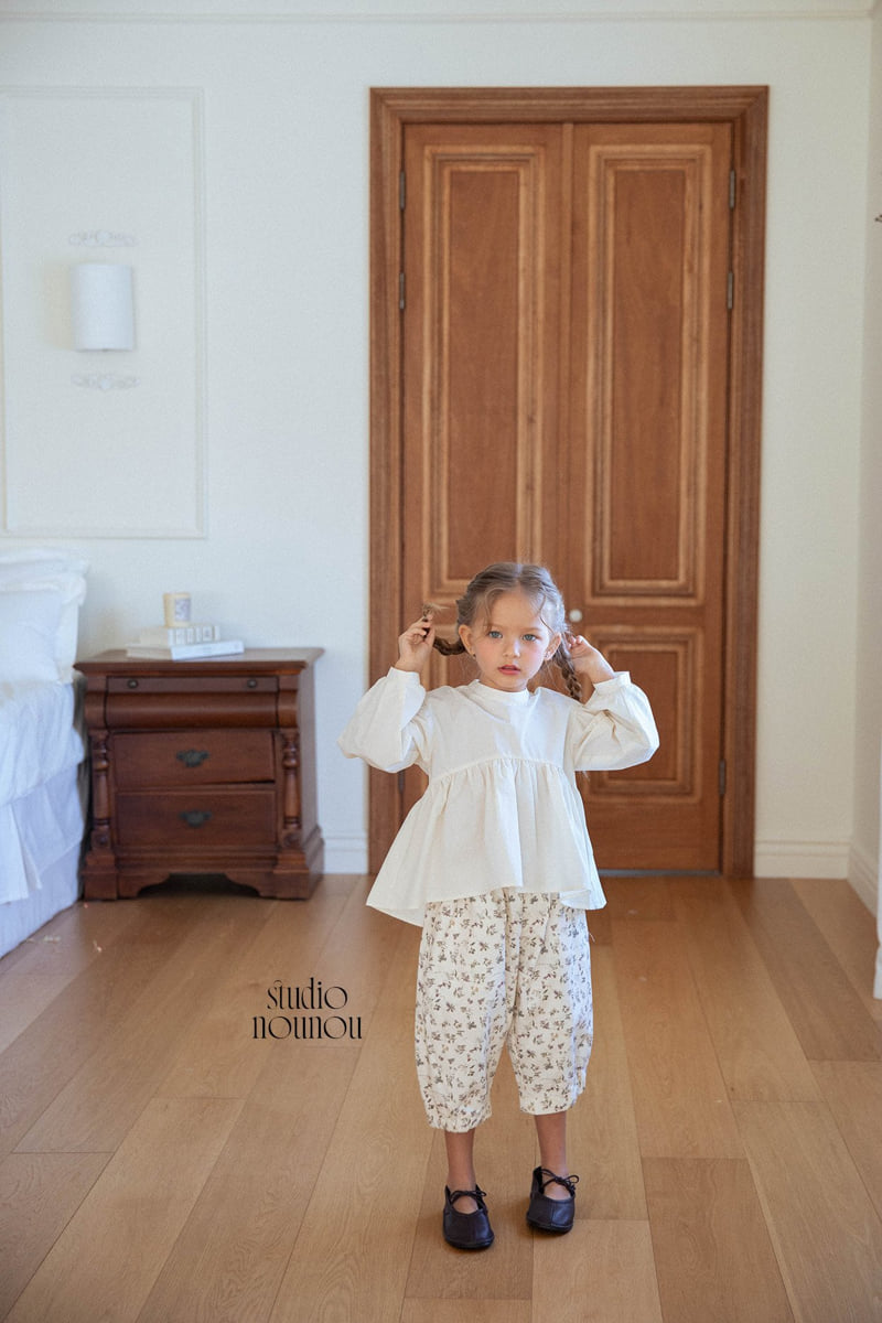 Nounou - Korean Children Fashion - #discoveringself - Round Flower Pants - 9