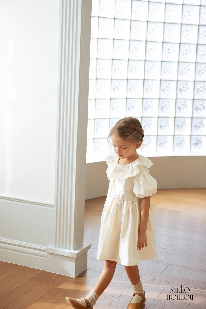 Nounou - Korean Children Fashion - #Kfashion4kids - Flower Jeanne One-piece - 4