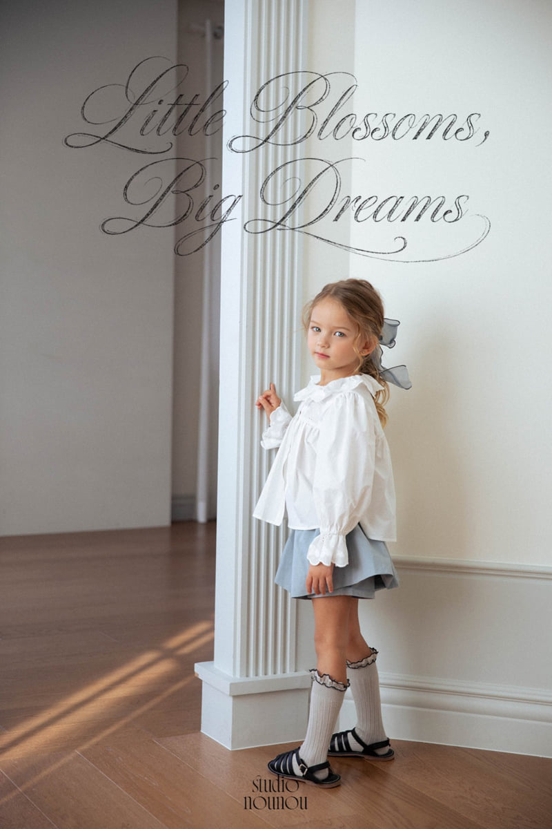 Nounou - Korean Children Fashion - #prettylittlegirls - Olive Blouse