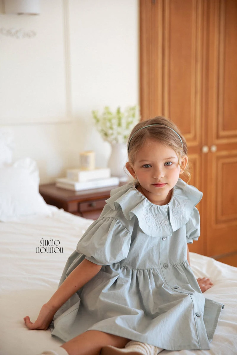 Nounou - Korean Children Fashion - #stylishchildhood - Flower Jeanne One-piece - 10