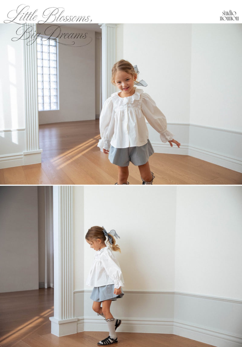 Nounou - Korean Children Fashion - #toddlerclothing - Olive Blouse - 3