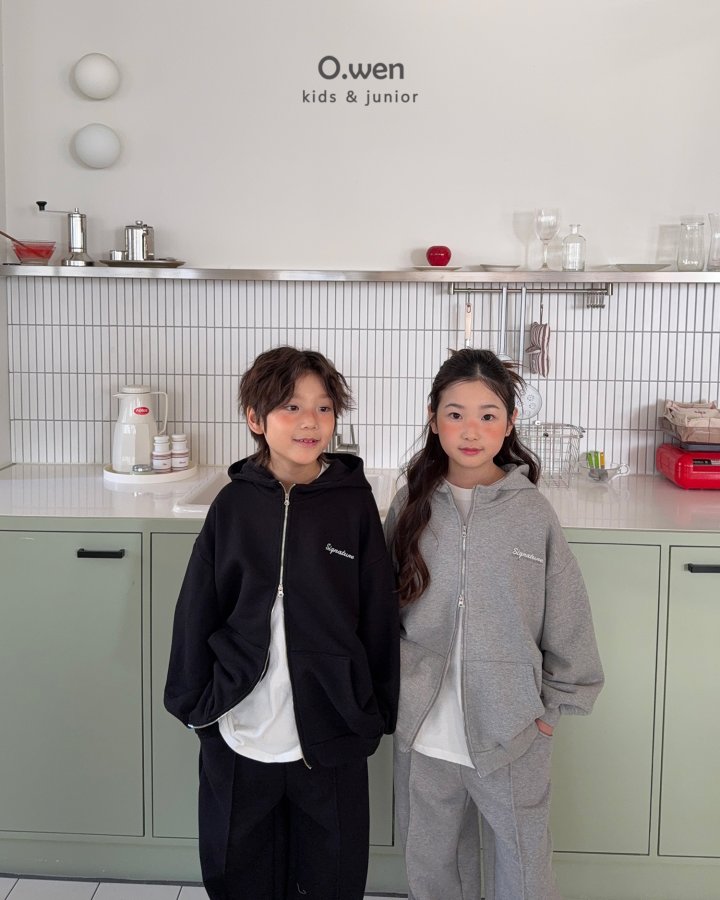 O Wen - Korean Children Fashion - #Kfashion4kids - Signature Two-Way Hood Zip-Up