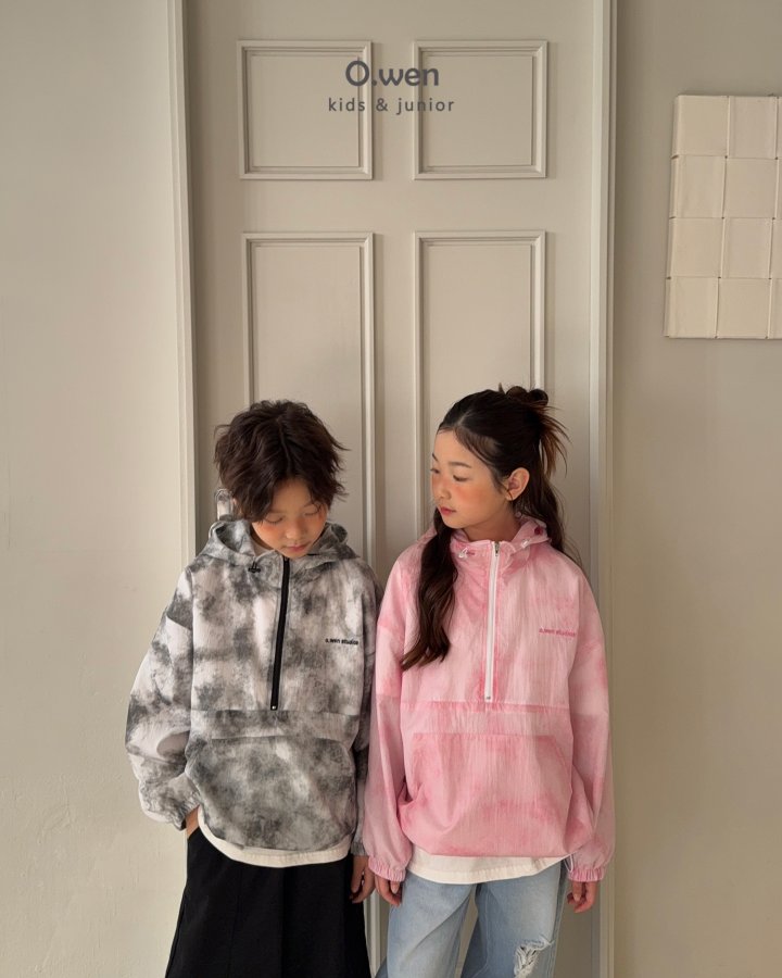 O Wen - Korean Children Fashion - #childofig - Tie-Dye Hoodie Anorak