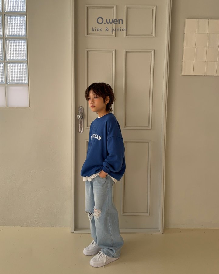 O Wen - Korean Children Fashion - #childofig - Blue Ocean Sweatshirt - 8