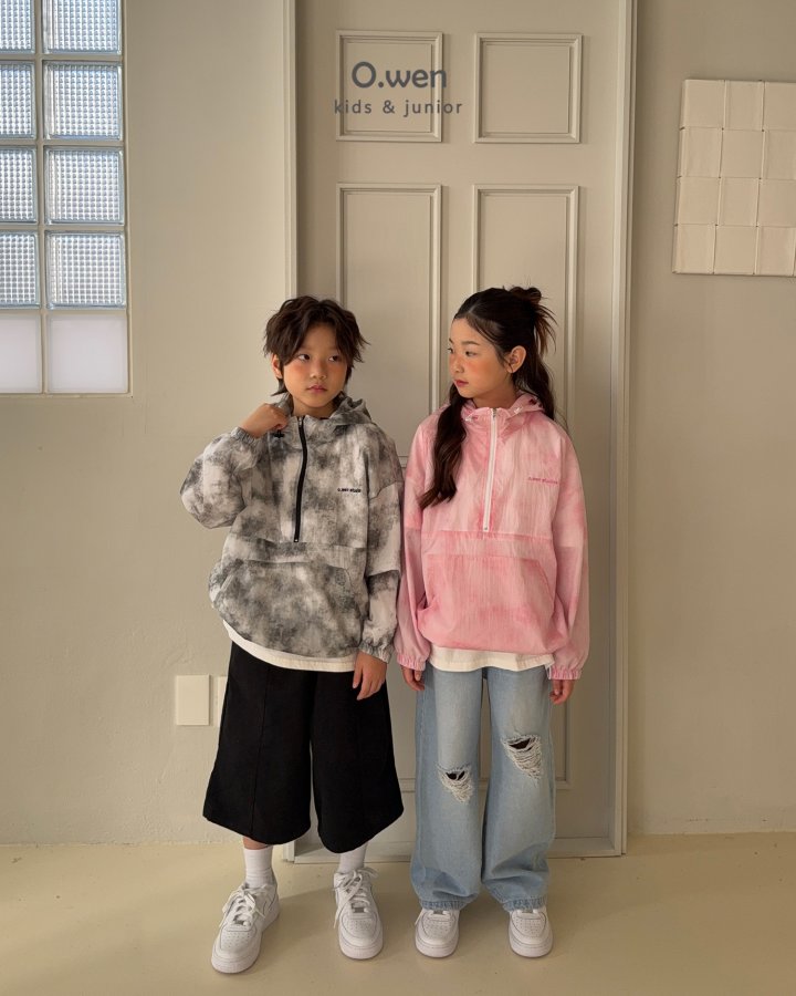 O Wen - Korean Children Fashion - #childrensboutique - Tie-Dye Hoodie Anorak - 3