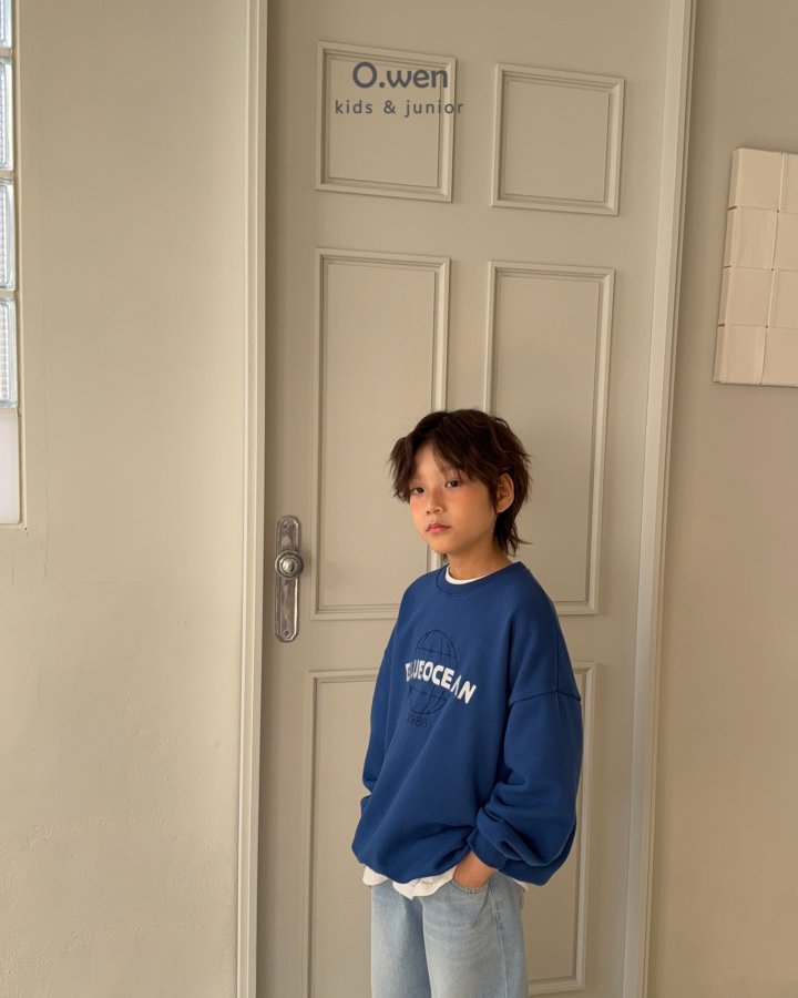O Wen - Korean Children Fashion - #childrensboutique - Blue Ocean Sweatshirt - 9