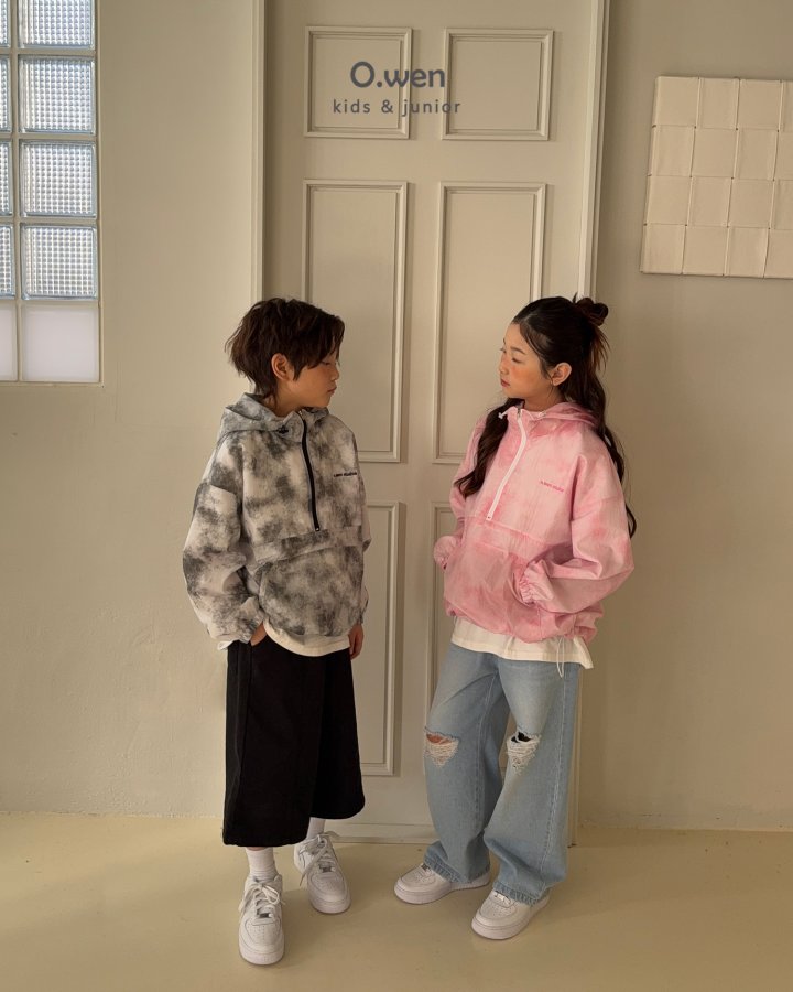 O Wen - Korean Children Fashion - #childrensboutique - Tie-Dye Hoodie Anorak - 4