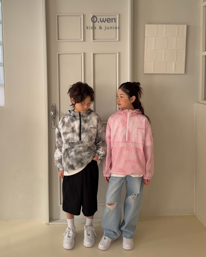 O Wen - Korean Children Fashion - #discoveringself - Tie-Dye Hoodie Anorak - 5