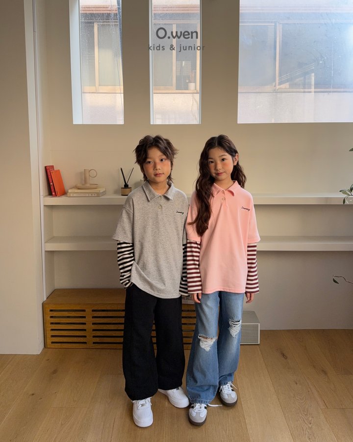 O Wen - Korean Children Fashion - #discoveringself - Dreaming Layered Collar Tee - 6