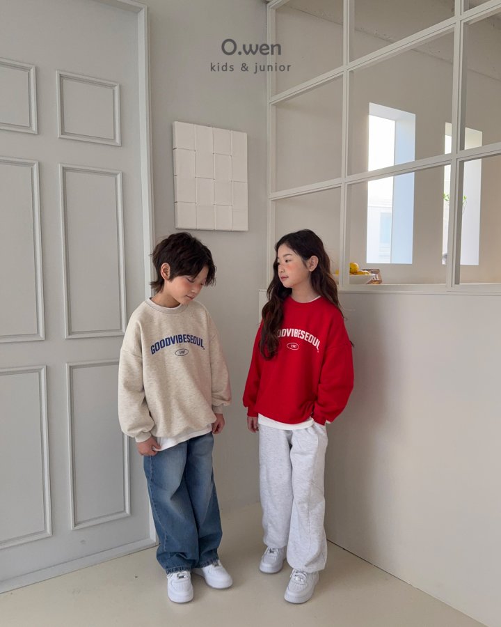 O Wen - Korean Children Fashion - #fashionkids - Good Vibes Sweatshirt - 10