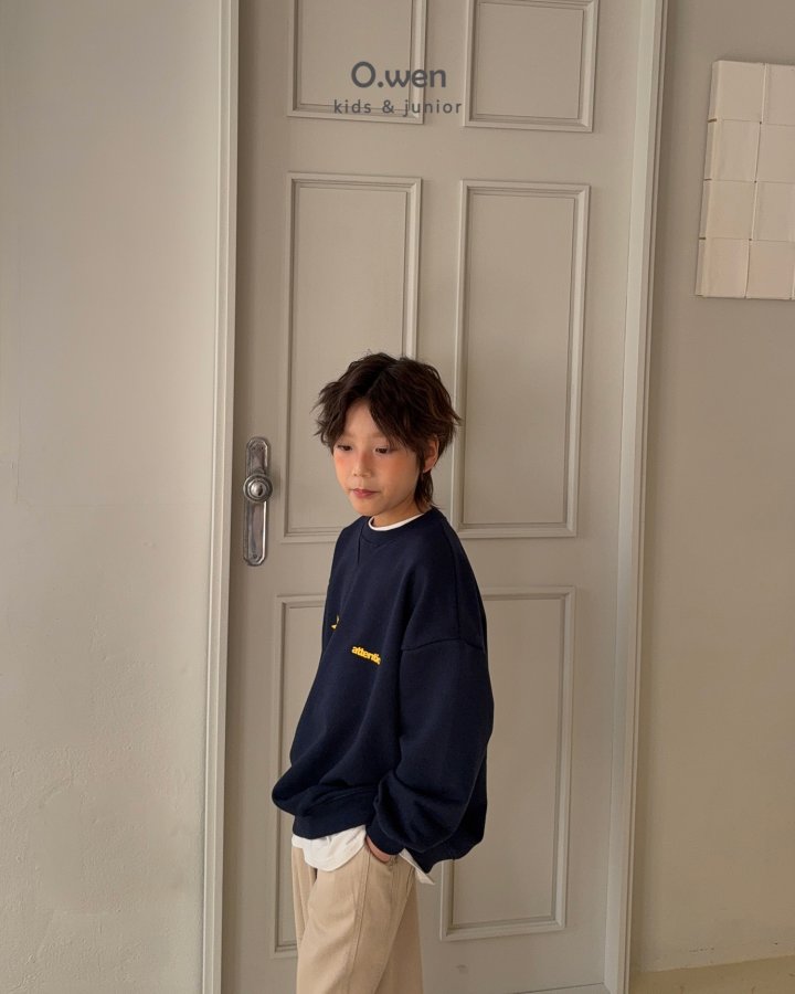 O Wen - Korean Children Fashion - #kidsshorts - Attention Sweatshirt