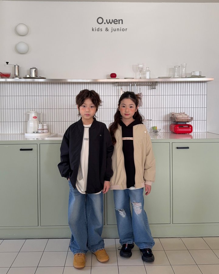 O Wen - Korean Children Fashion - #kidsshorts - Niche Blouson Jacket