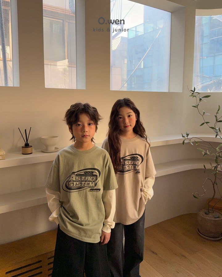 O Wen - Korean Children Fashion - #kidsshorts - Astro Pigment Tee - 10
