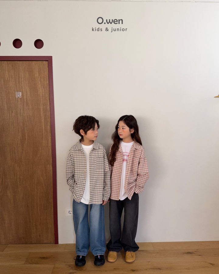 O Wen - Korean Children Fashion - #kidsshorts - Rona Check Pocket Shirt - 9