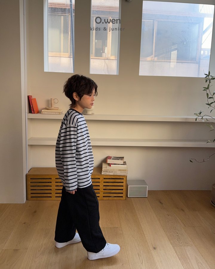 O Wen - Korean Children Fashion - #kidsstore - Happy Stripe Tee - 6
