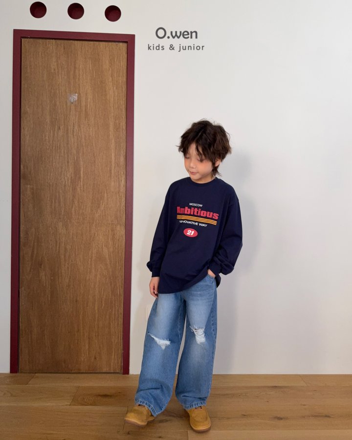 O Wen - Korean Children Fashion - #kidsstore - Distressed Denim Pants - 7