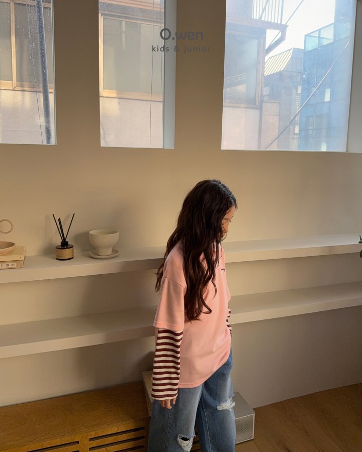 O Wen - Korean Children Fashion - #kidsstore - Dreaming Layered Collar Tee - 9