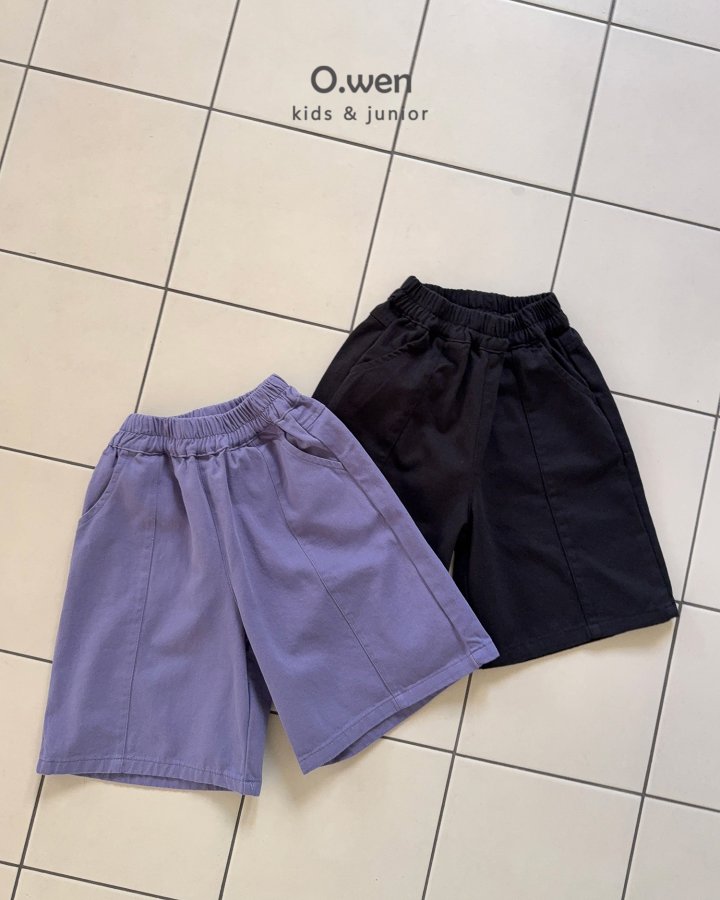 O Wen - Korean Children Fashion - #kidzfashiontrend - Pin-Tuck Bermuda Pants - 12